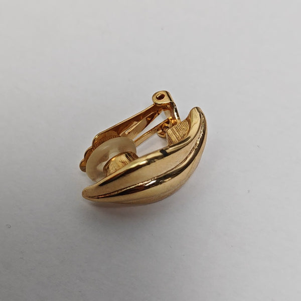Metal Gold Clip On Earrings