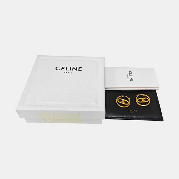 Metal Gold Stud Earrings
