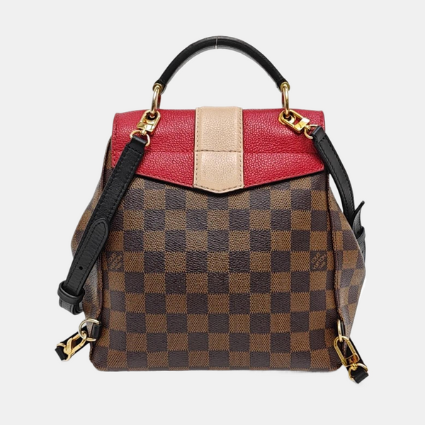 CLAPTON Damier Ebene Coated Canvas Brown