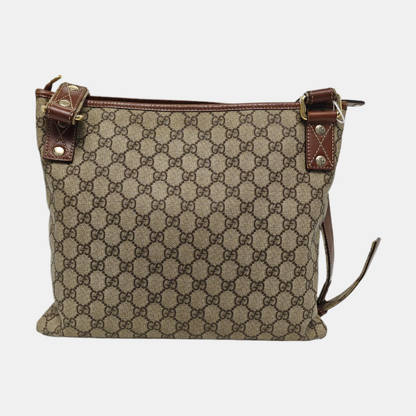 Monogram Canvas Shoulder Bag Black