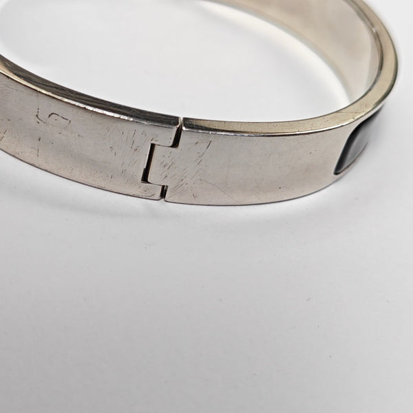 Clic Hh Metal Silver Bangle