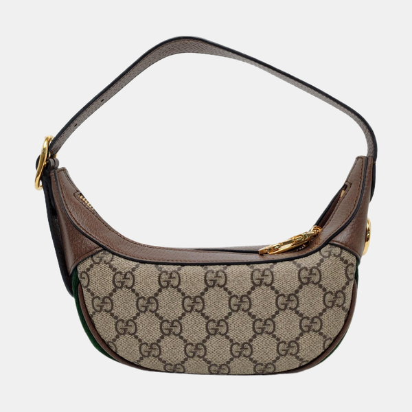 Ophidia Mini Monogram Coated Canvas Beige