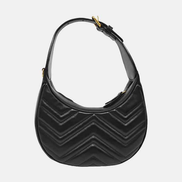 GG Marmont Mini Quilted Calfskin Black