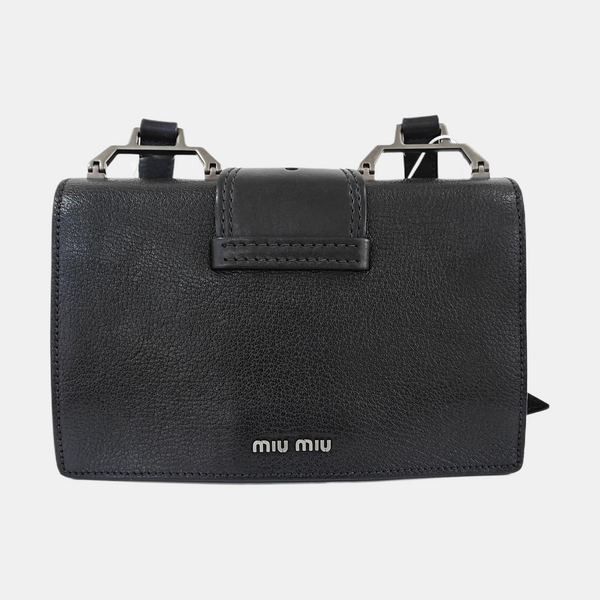 Miu Lady Calfskin Black