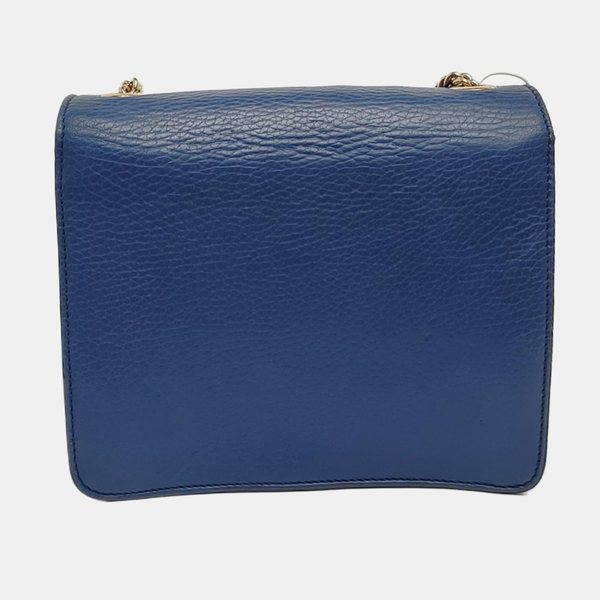 Interlocking G Small Calfskin Blue