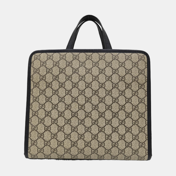 Children’s GG Bucket Monogram Coated Canvas Beige