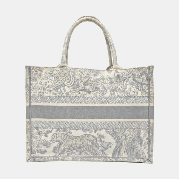 Book Tote Medium Fabric Gray