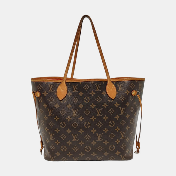 NEVERFULL MM Monogram Coated Canvas Brown