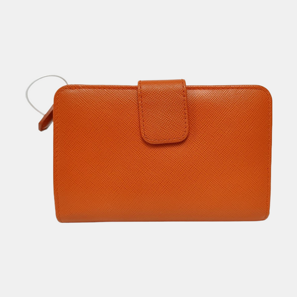 Saffiano Calfskin Wallet Orange