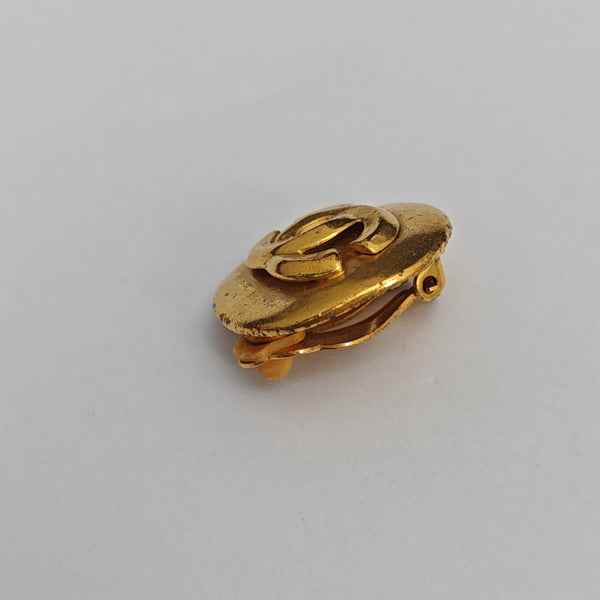 Metal Gold Clip On Earrings
