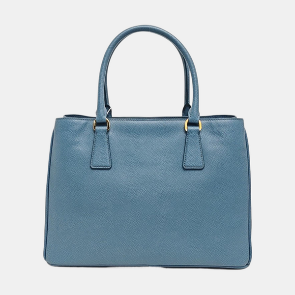 Galleria Large Saffiano Calfskin Blue
