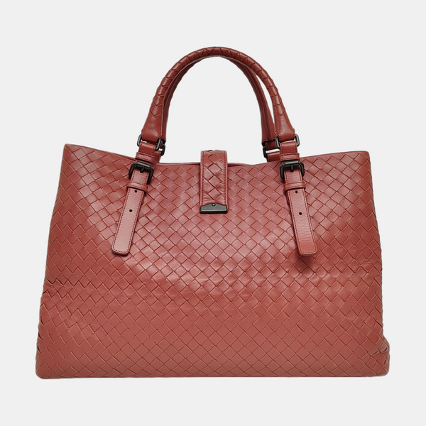 Authenticated pre-owned Roma Calfskin Pink - Top Handle Bag at Looply