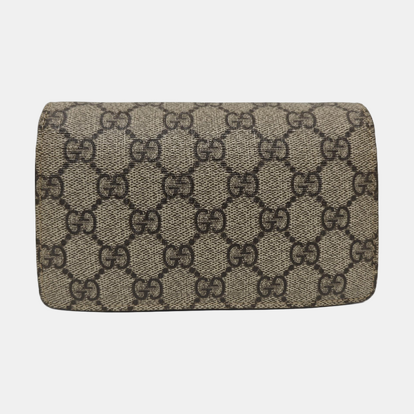 Dionysus Super Mini Monogram Coated Canvas Beige