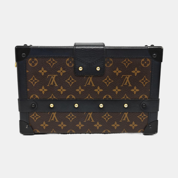 PETITE MALLE Monogram Coated Canvas Brown