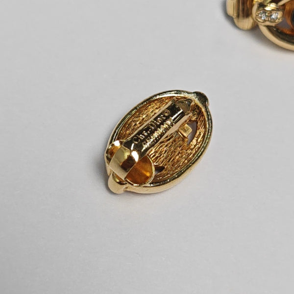 Metal Gold Clip On Earrings