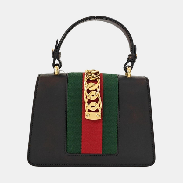 Sylvie Mini Calfskin Black