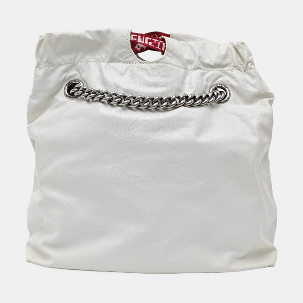 Calfskin Shoulder Bag White