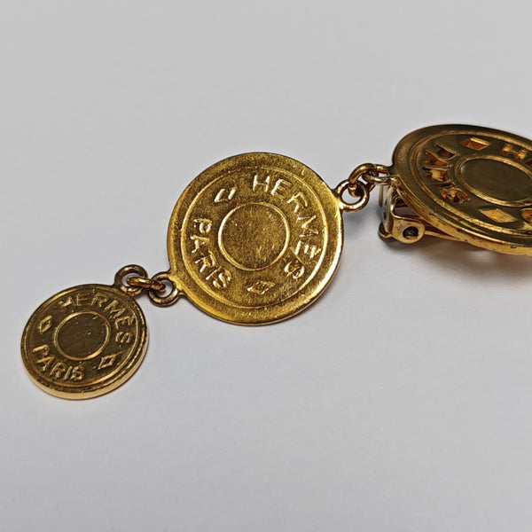 Metal Gold Clip On Earrings