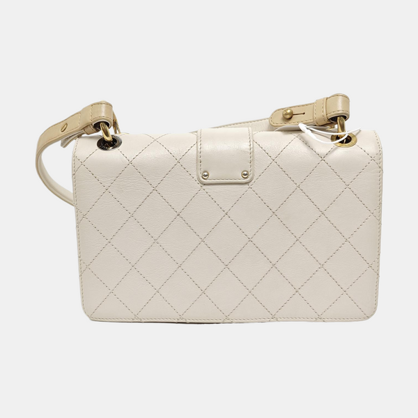 BOY CHANEL Quilted Calfskin Beige