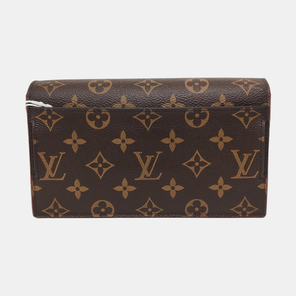 S LOCK Monogram Coated Canvas Brown