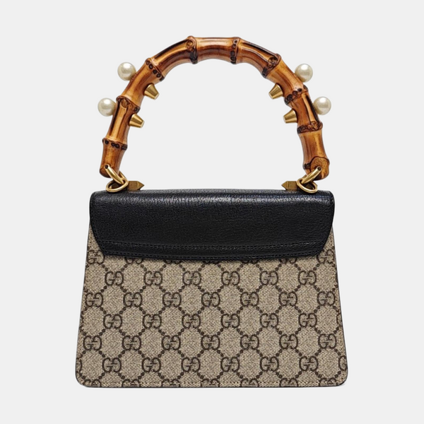 Monogram Coated Canvas Shoulder Bag Beige