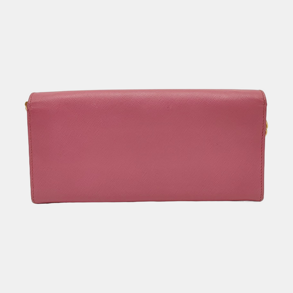 Fold Wallet Saffiano Calfskin Red