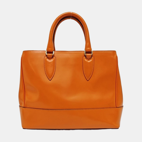 Calfskin Shoulder Bag Orange
