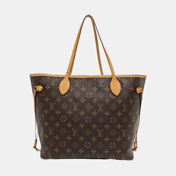 NEVERFULL MM Monogram Coated Canvas Brown