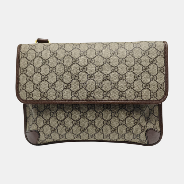 Neo Vintage Large Monogram Coated Canvas Brown