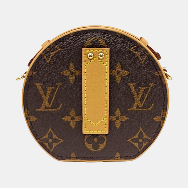 BOITE CHAPEAU Mini Monogram Coated Canvas Brown