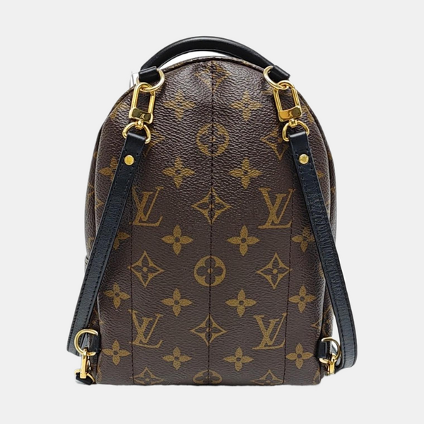 PALM SPRINGS Mini Monogram Coated Canvas Brown