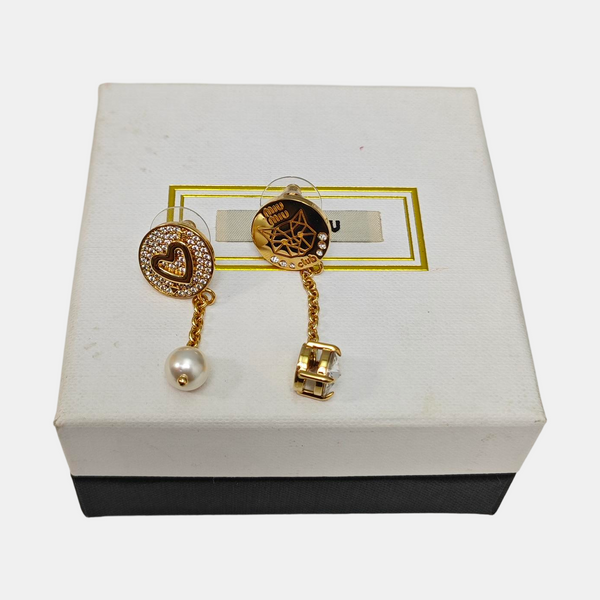 Metal Gold Stud Earrings
