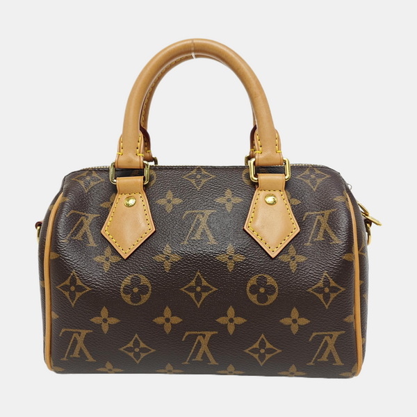 SPEEDY 20 Monogram Coated Canvas Brown
