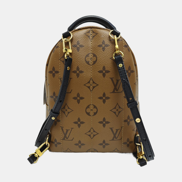 PALM SPRINGS Mini Monogram Coated Canvas Brown