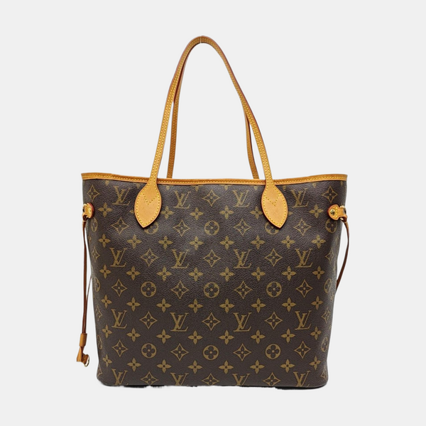 NEVERFULL MM Monogram Coated Canvas Brown