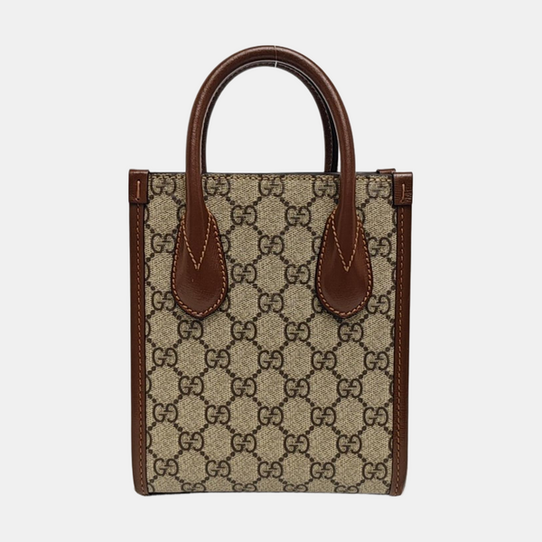 Retro Mini Monogram Coated Canvas Beige