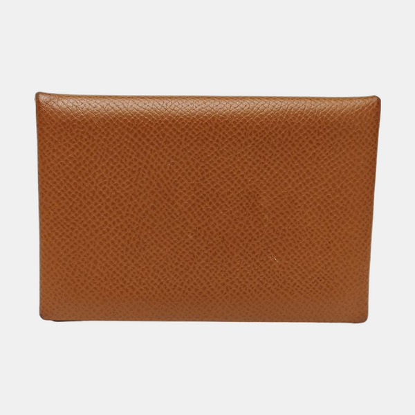 Calvi Epsom Brown Card Holder