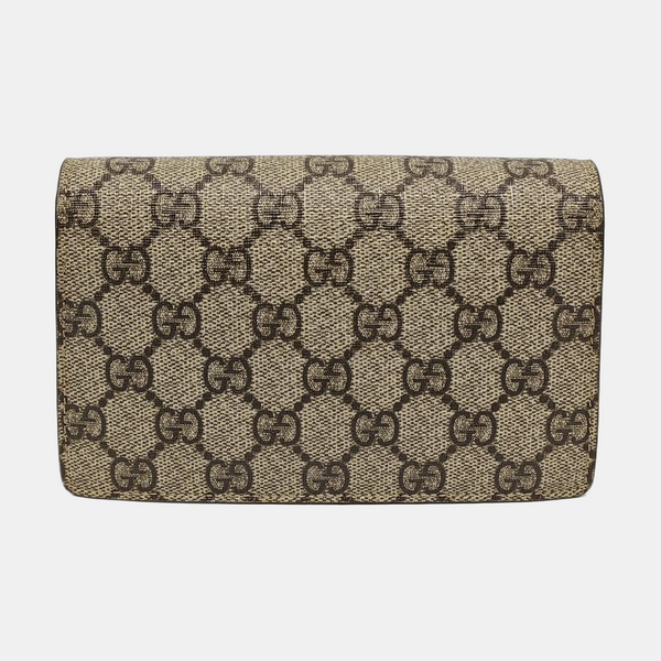 Dionysus Super Mini Monogram Coated Canvas Beige
