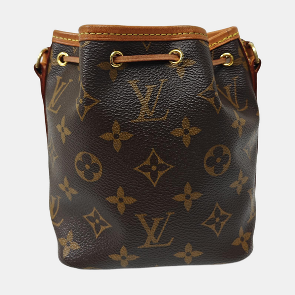 NÉONOÉ Nano Monogram Coated Canvas Brown