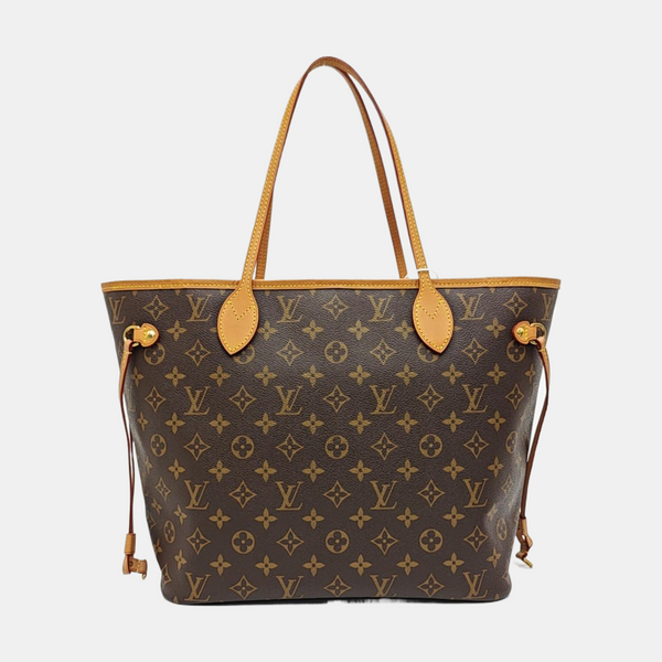 NEVERFULL MM Monogram Coated Canvas Brown
