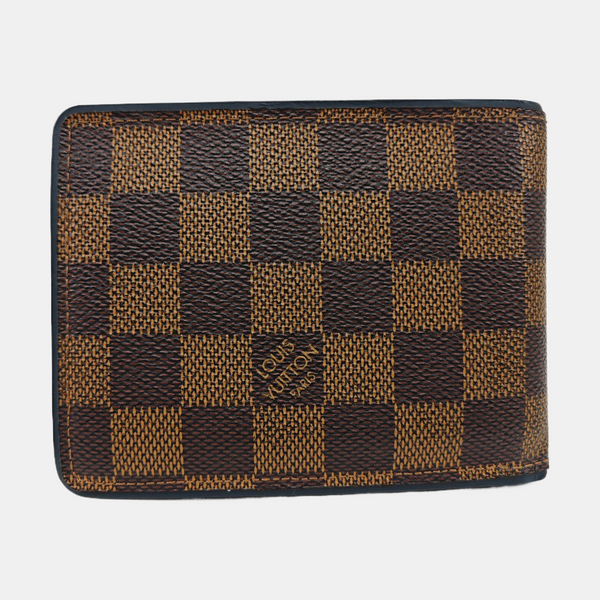 Damier Ebene Coated Canvas Wallet Brown
