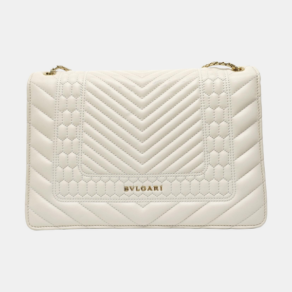 SERPENTI FOREVER Quilted Leather White