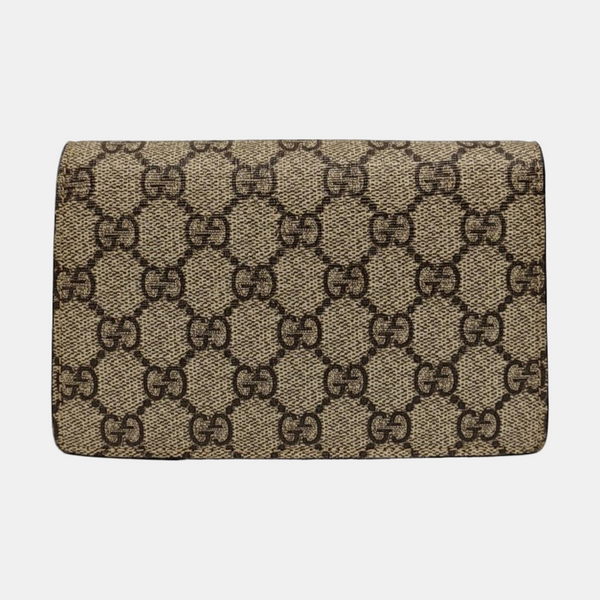 Dionysus Super Mini Monogram Coated Canvas Beige