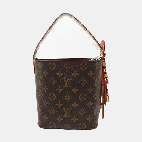 ALL IN BB Monogram Coated Canvas Brown