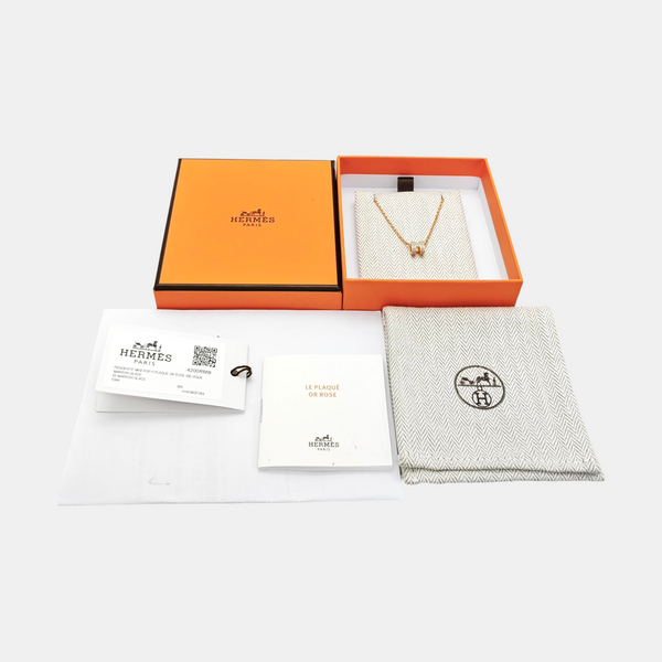 Pop H Metal Rose Gold Necklace