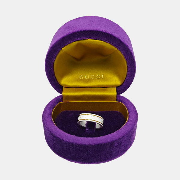 Icon 18k Gold White Ring HK 19