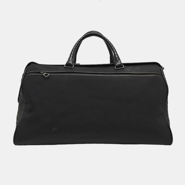 Fabric Top Handle Bag Black