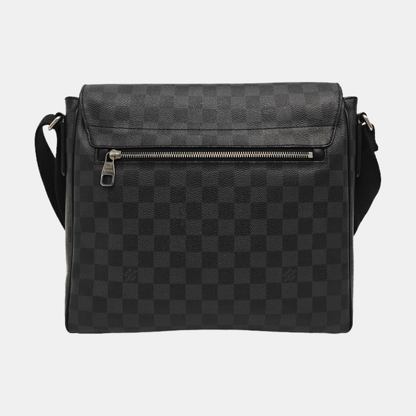 DISTRICT MM Damier Graphite Coated Canvas Gray