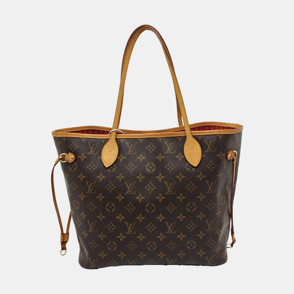 NEVERFULL MM Monogram Coated Canvas Brown