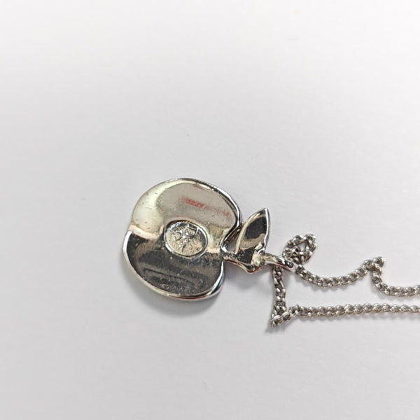 Petit CD Metal Silver Necklace